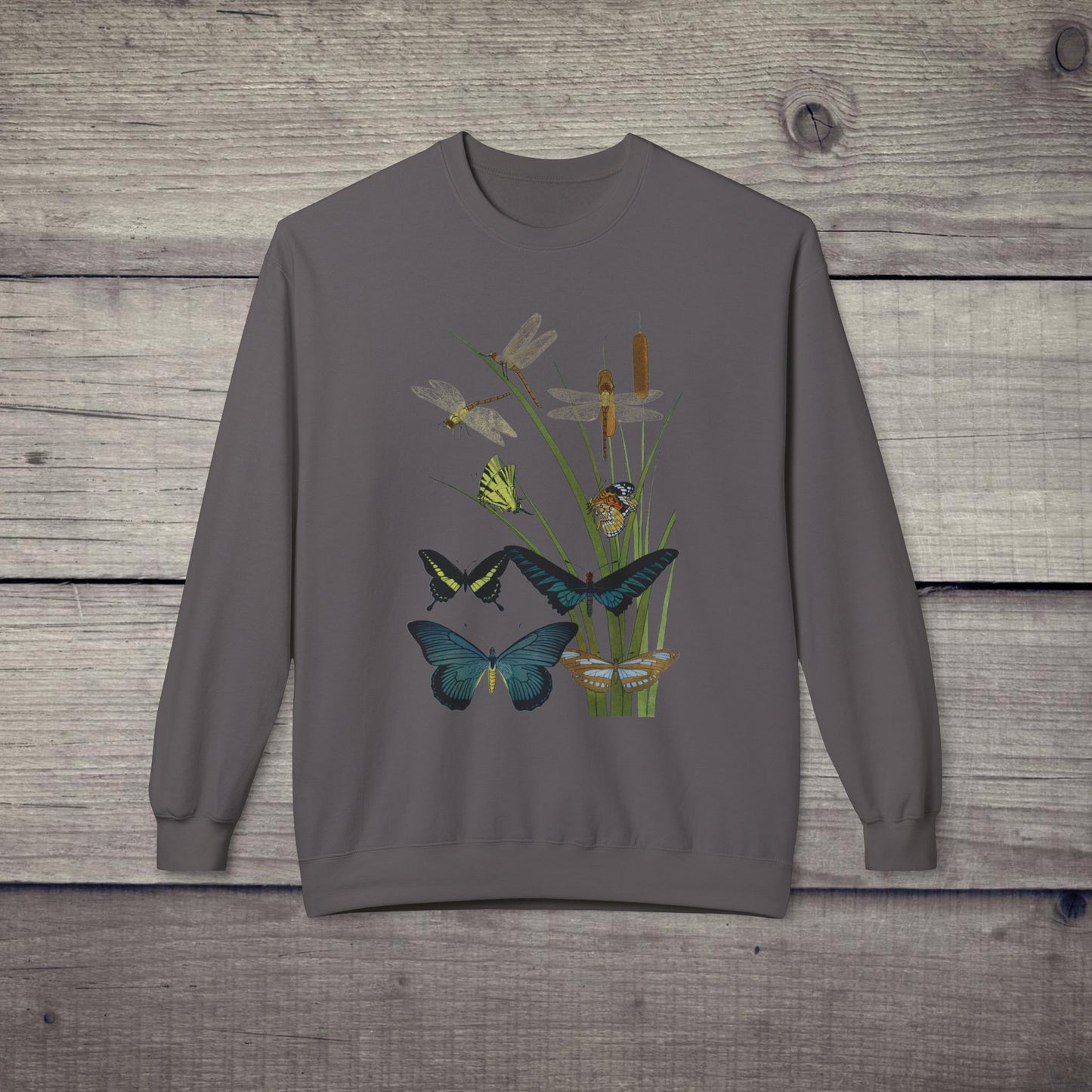 Vintage Entomology Unisex Sweatshirt for a nature, bugs, insects, metamorphosis lover, gardener gift, conservation, academia, entomology