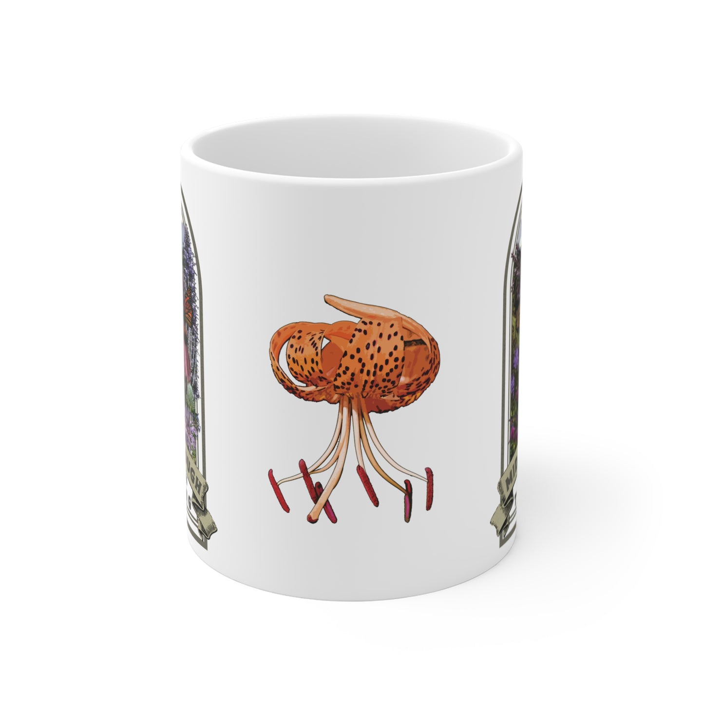 Midwest Tough Native Plant Mug 11oz, Support the Environment with Native Plants. Celebrate Your Garden's Natural Strength. Thrive!