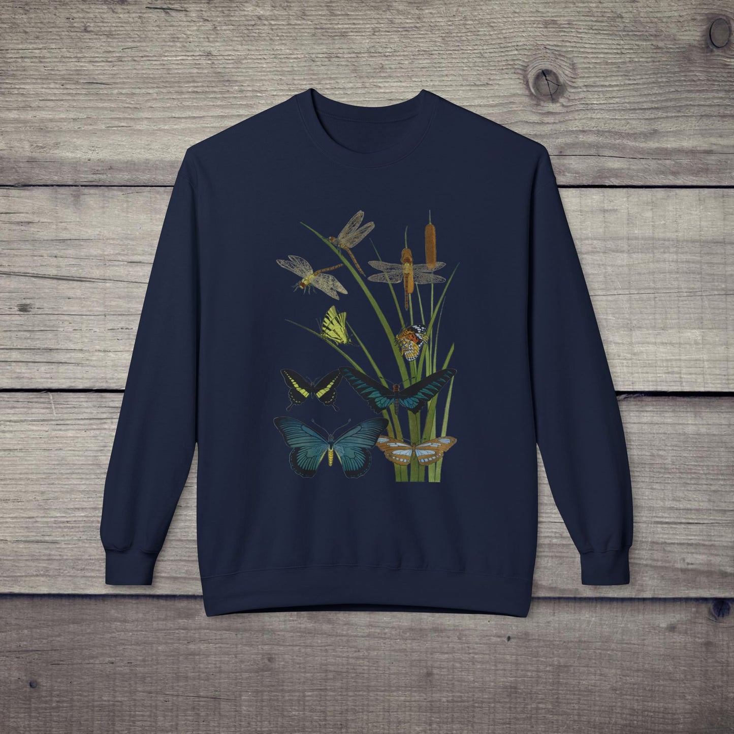 Vintage Entomology Unisex Sweatshirt for a nature, bugs, insects, metamorphosis lover, gardener gift, conservation, academia, entomology