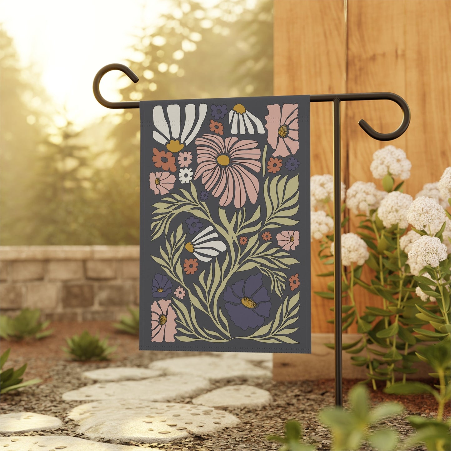 Botanical Matisse Garden House Banner, Flower Market Boho Gardener. Spring Yard Decor to Bring Some Extra Flower Aesthetic into the Home