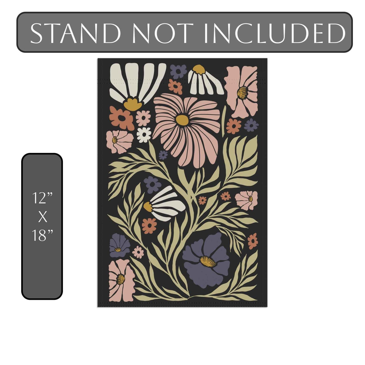 Botanical Matisse Garden House Banner, Flower Market Boho Gardener. Spring Yard Decor to Bring Some Extra Flower Aesthetic into the Home