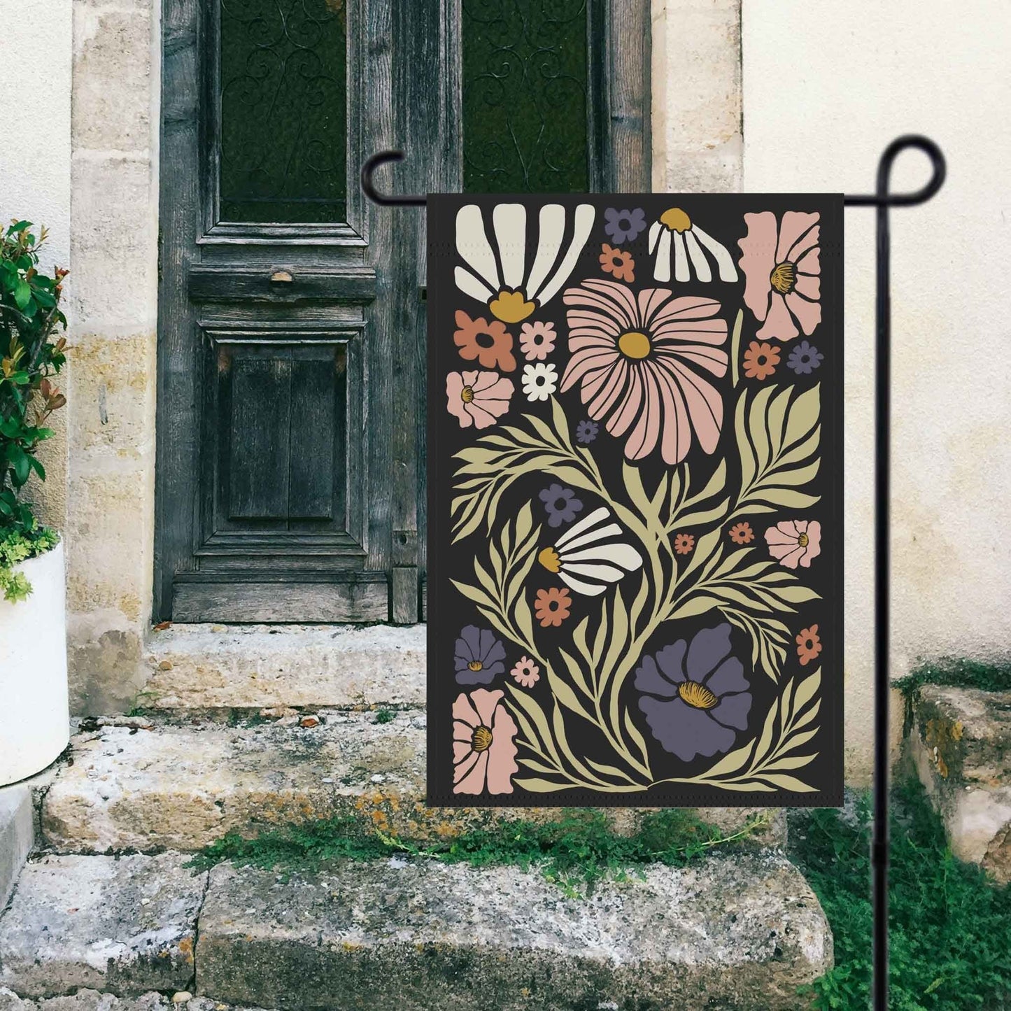 Botanical Matisse Garden House Banner, Flower Market Boho Gardener. Spring Yard Decor to Bring Some Extra Flower Aesthetic into the Home