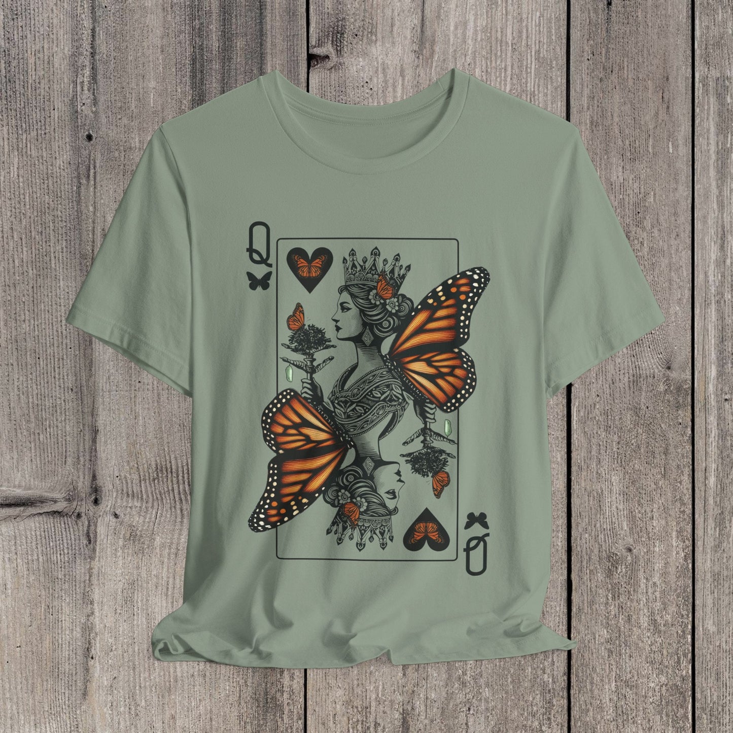 Queen of the Monarch Butterfly Tee, Eco-warrior Protector and Gardener Friend of the Pollinators Who Delights in Milkweed, and Flowers