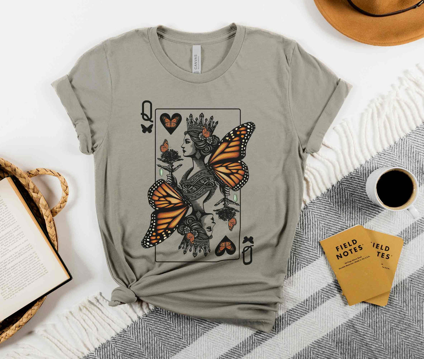 Queen of the Monarch Butterfly Tee, Eco-warrior Protector and Gardener Friend of the Pollinators Who Delights in Milkweed, and Flowers