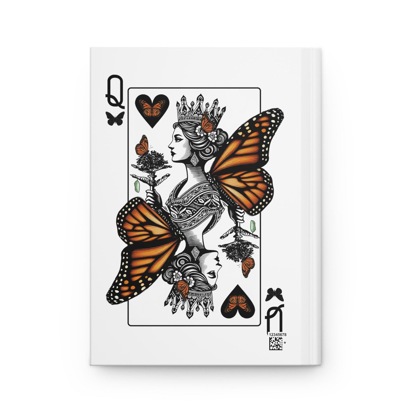 a playing card with a monarch butterfly on it