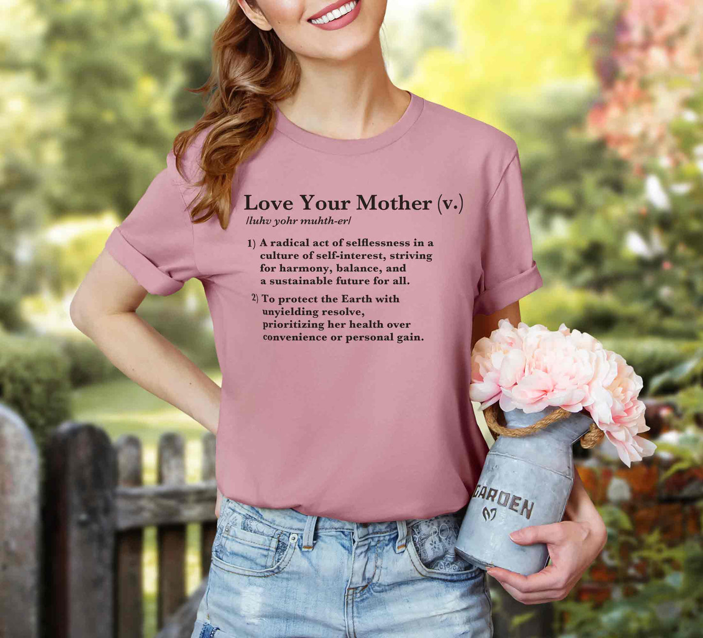 Love Your Mother Definition Tee • Radical Harmony, Protect the Earth, Sustainability Tshirt Activist, Conservationist, Gardener Gift