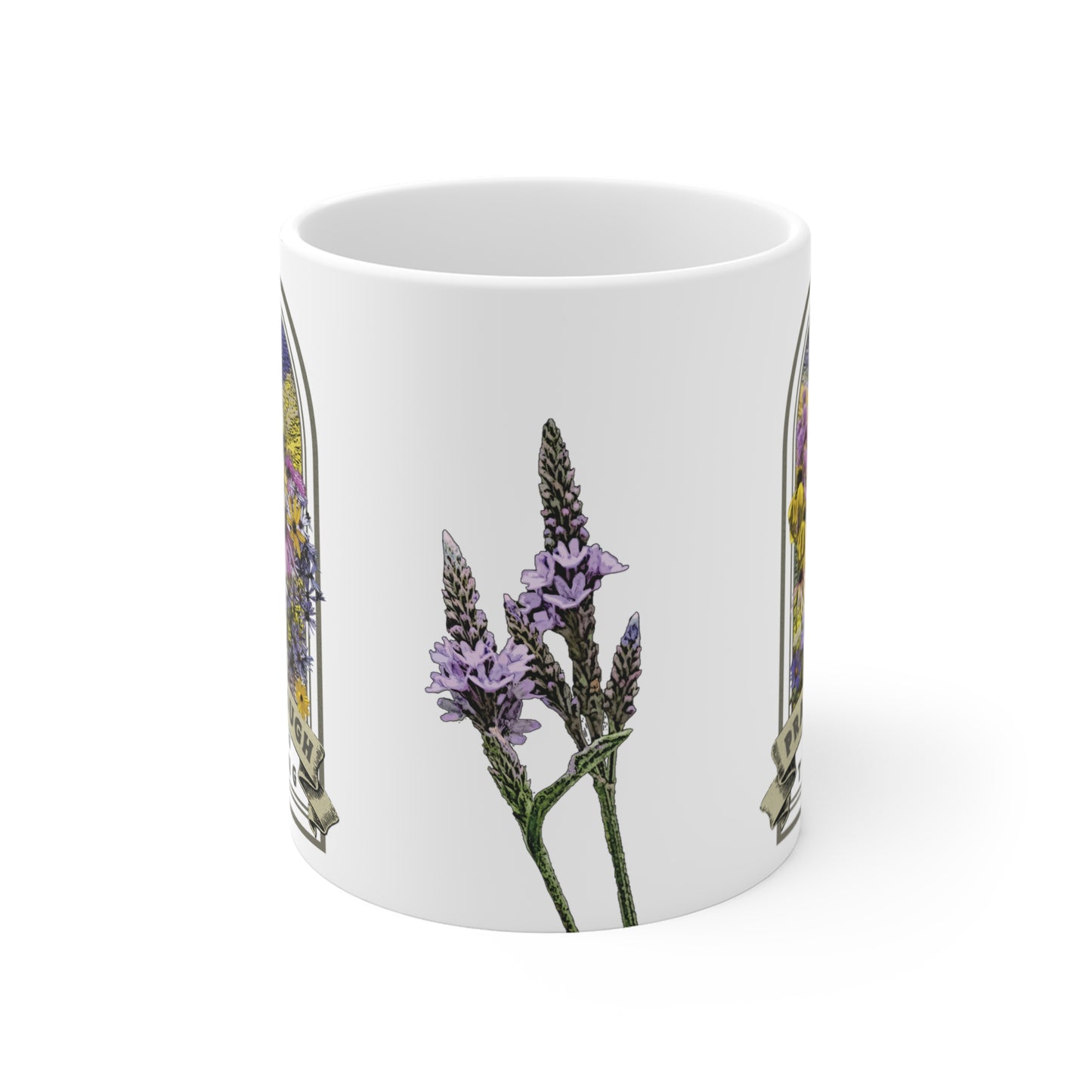 Prairie Tough Native Plant Mug 11oz, Support the Environment with Native Plants. Celebrate Your Garden's Natural Strength.