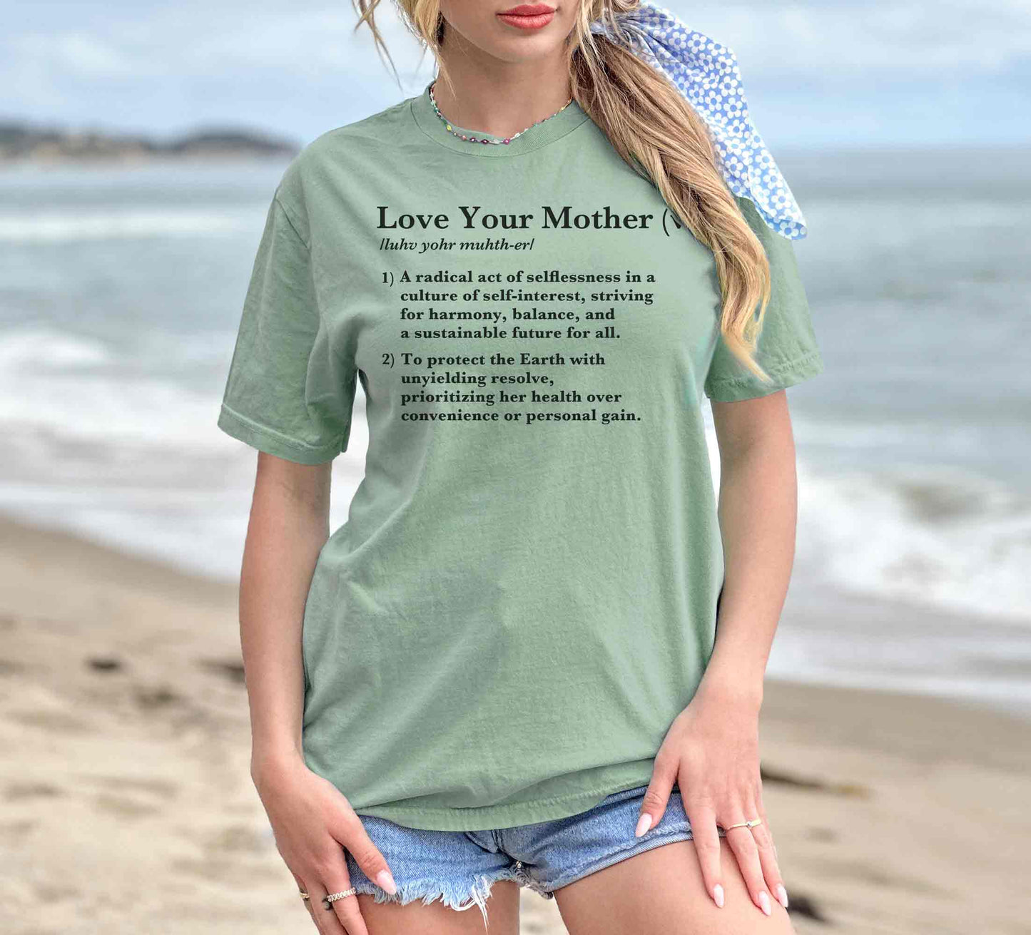 Love Your Mother Definition Tee • Radical Harmony, Protect the Earth, Sustainability Tshirt Activist, Conservationist, Gardener Gift