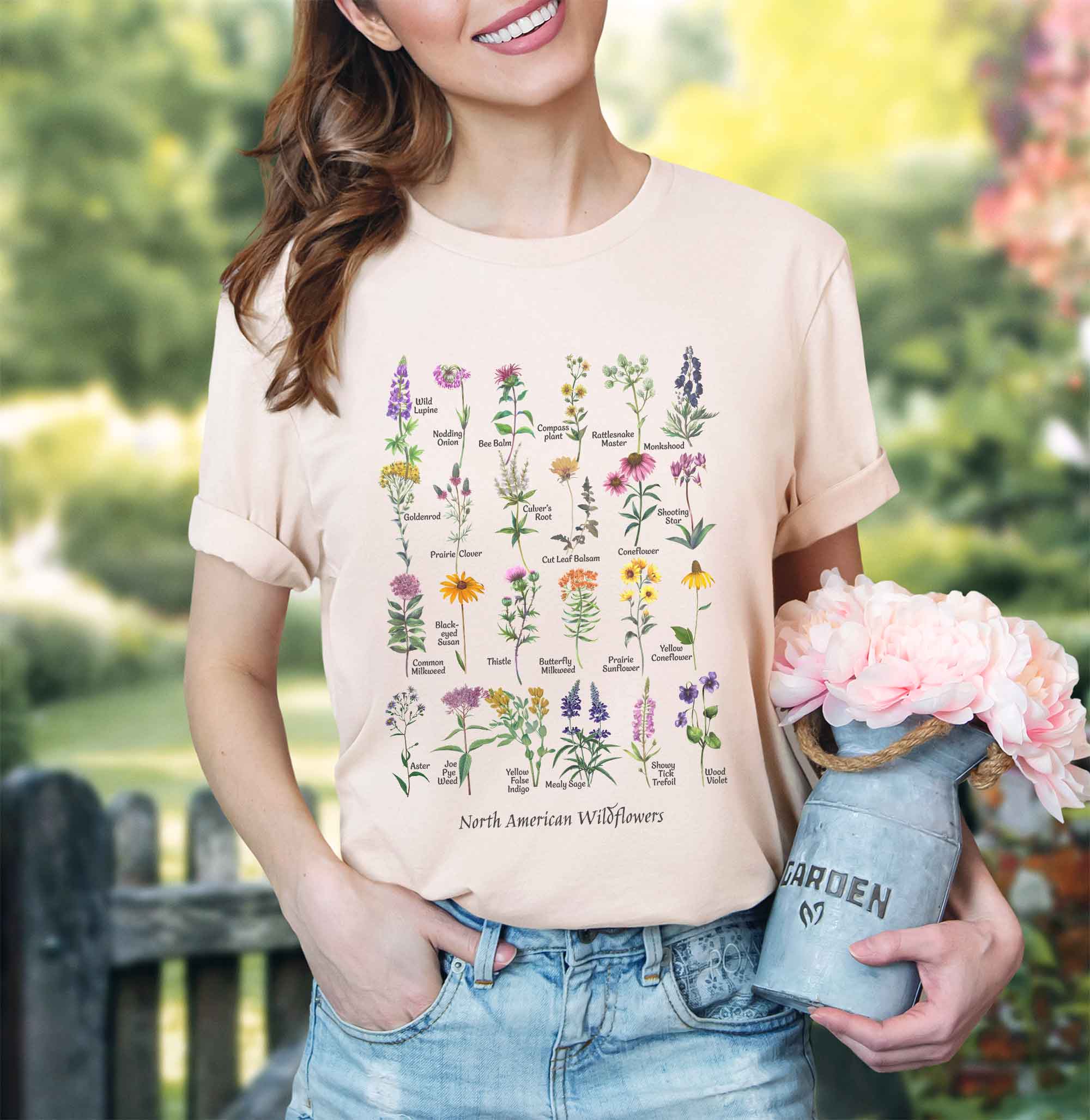 Native Wildflowers North America, Native plants t-shirt