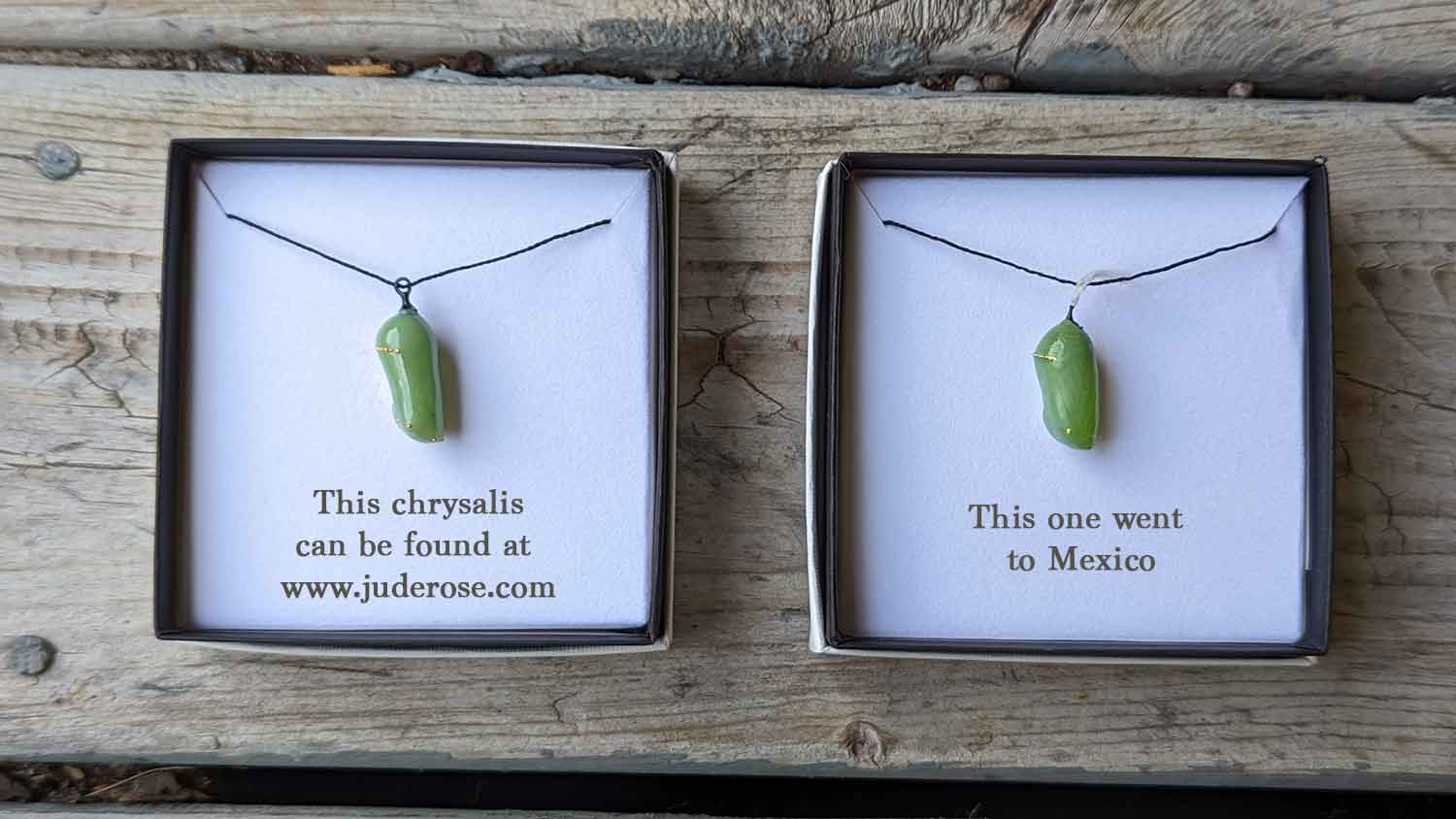 Jade monarch hot sale chrysalis pendant